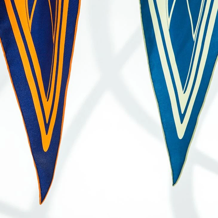 Diamond Shape Silk Scarves